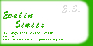 evelin simits business card